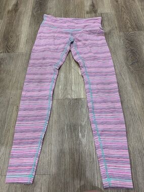 Lululemon High-Rise Wunder Under Leggings Space Dye Pink/Mint – Size 10